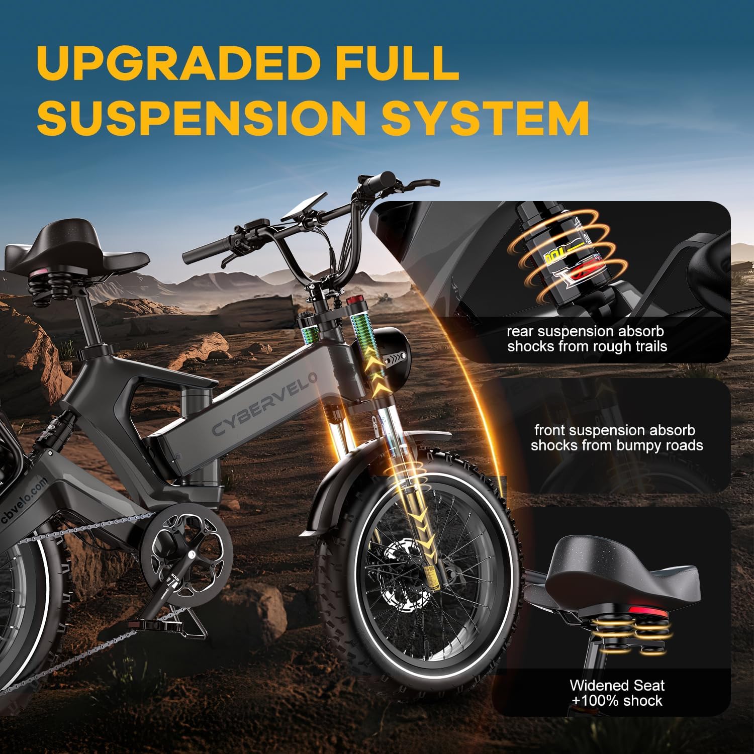Vollfederung des E-Bikes