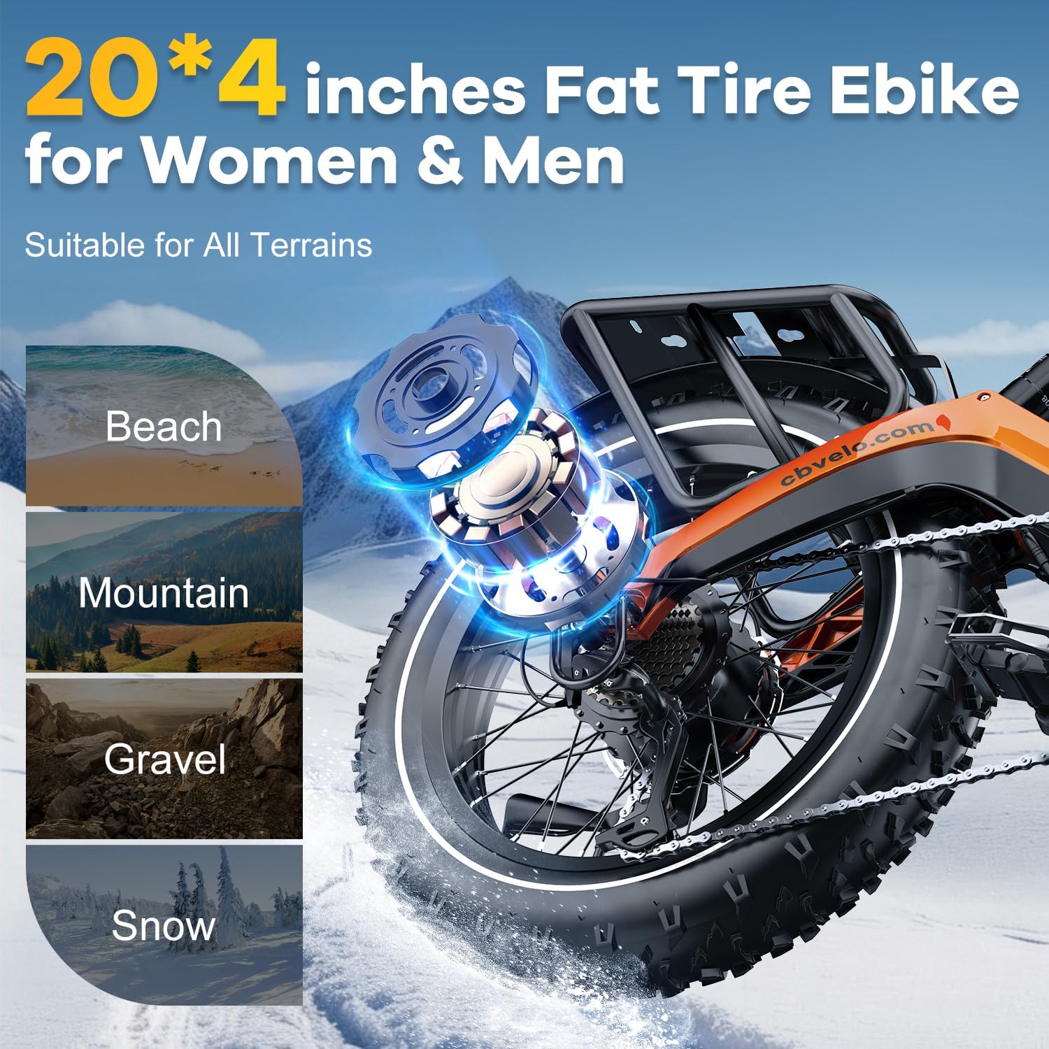 20 x 4 Zoll Fat Tire E-Bike
